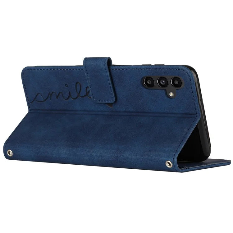 For Samsung Galaxy M15 5G / F15 5G PU Leather Phone Case Magnetic Phone Cover with Imprinted Design