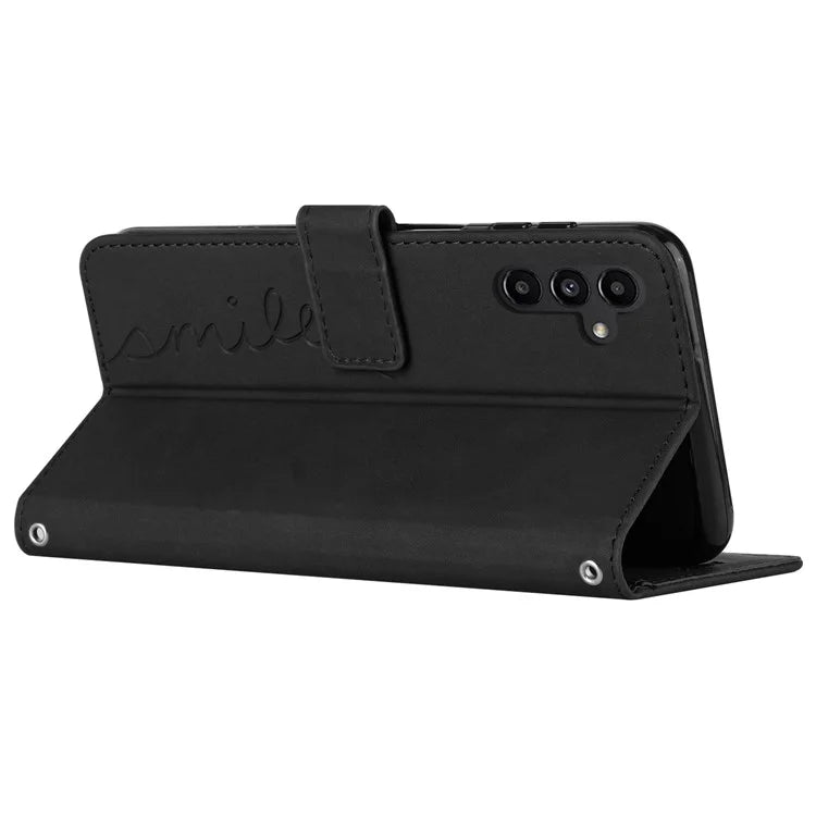 For Samsung Galaxy M15 5G / F15 5G PU Leather Phone Case Magnetic Phone Cover with Imprinted Design