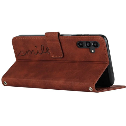 For Samsung Galaxy M15 5G / F15 5G PU Leather Phone Case Magnetic Phone Cover with Imprinted Design