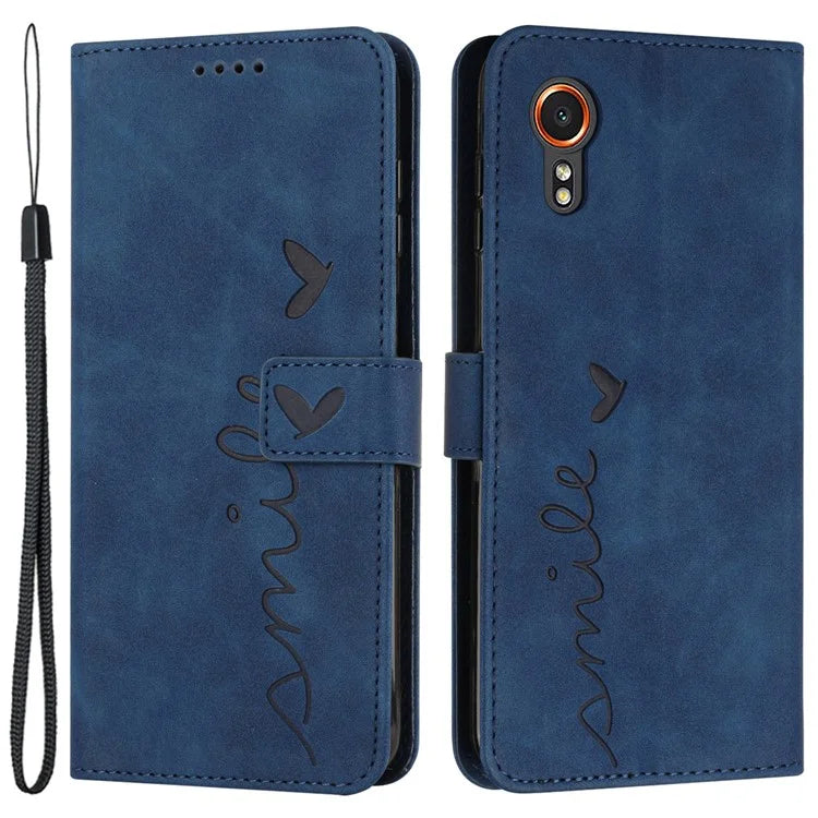 For Samsung Galaxy Xcover7 Cell Phone Case Imprinted PU Leather Magnetic Phone Stand Cover