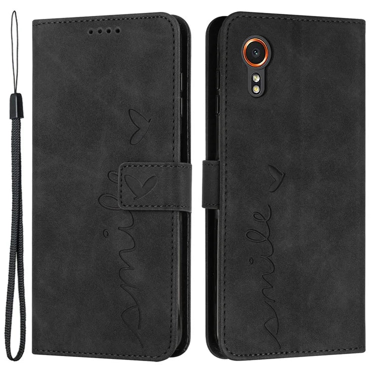 For Samsung Galaxy Xcover7 Cell Phone Case Imprinted PU Leather Magnetic Phone Stand Cover