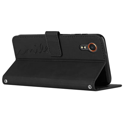 For Samsung Galaxy Xcover7 Cell Phone Case Imprinted PU Leather Magnetic Phone Stand Cover