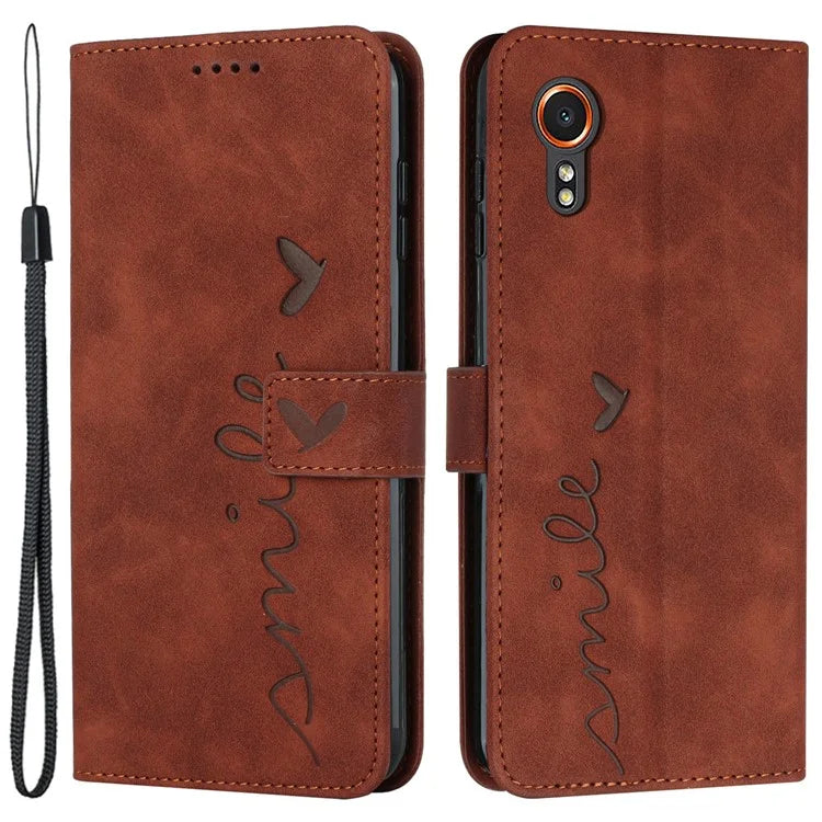 For Samsung Galaxy Xcover7 Cell Phone Case Imprinted PU Leather Magnetic Phone Stand Cover