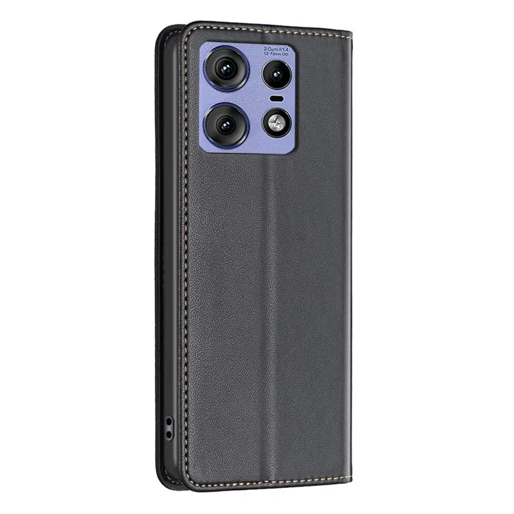 BINFEN COLOR BF18 For Motorola Edge 50 Pro 5G Magnetic Phone Case Leather Folio Stand Cover