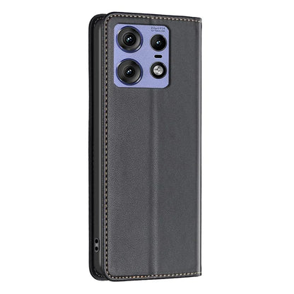 BINFEN COLOR BF18 For Motorola Edge 50 Pro 5G Magnetic Phone Case Leather Folio Stand Cover