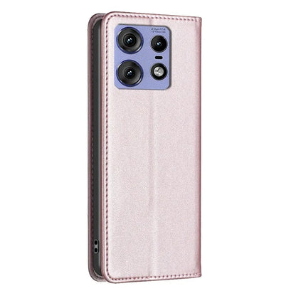 BINFEN COLOR BF18 For Motorola Edge 50 Pro 5G Magnetic Phone Case Leather Folio Stand Cover