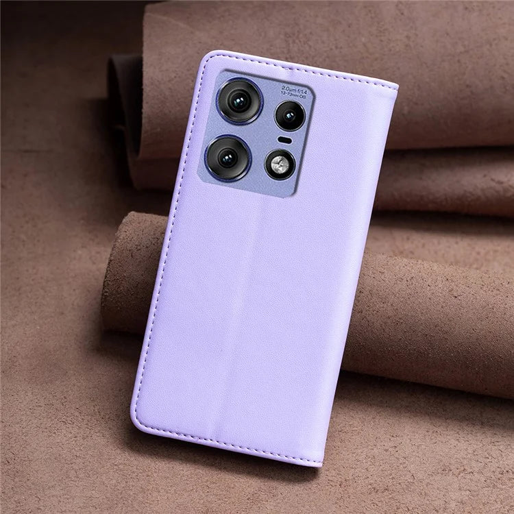 BINFEN COLOR BF18 For Motorola Edge 50 Pro 5G Magnetic Phone Case Leather Folio Stand Cover