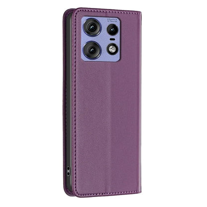 BINFEN COLOR BF18 For Motorola Edge 50 Pro 5G Magnetic Phone Case Leather Folio Stand Cover