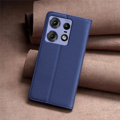 BINFEN COLOR BF18 For Motorola Edge 50 Pro 5G Magnetic Phone Case Leather Folio Stand Cover