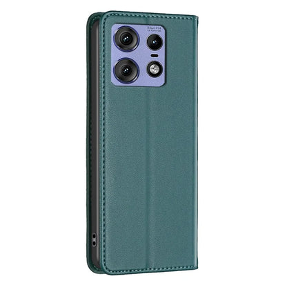BINFEN COLOR BF18 For Motorola Edge 50 Pro 5G Magnetic Phone Case Leather Folio Stand Cover