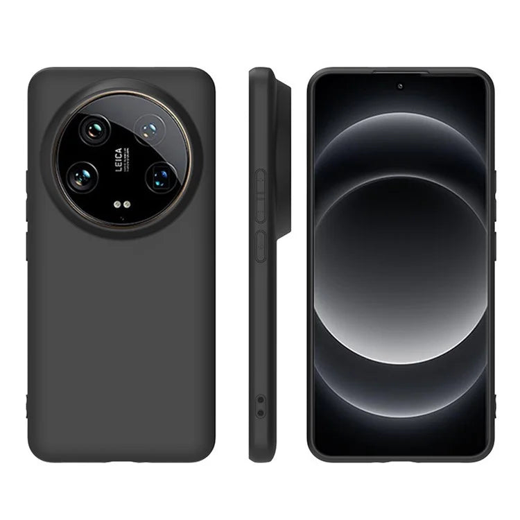 For Xiaomi 14 Ultra Case Black Slim Design Matte Soft TPU Protective Phone Cover