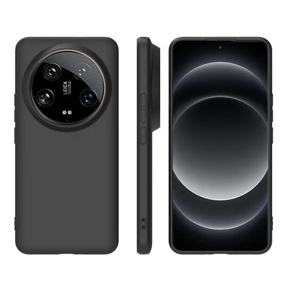 For Xiaomi 14 Ultra Case Black Slim Design Matte Soft TPU Protective Phone Cover