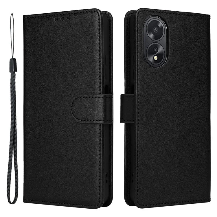 For Oppo A38 4G Wallet Phone Case Anti-Drop PU Leather Folio Flip Cover