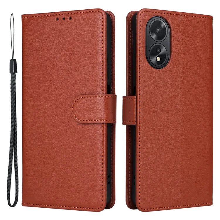 For Oppo A38 4G Wallet Phone Case Anti-Drop PU Leather Folio Flip Cover