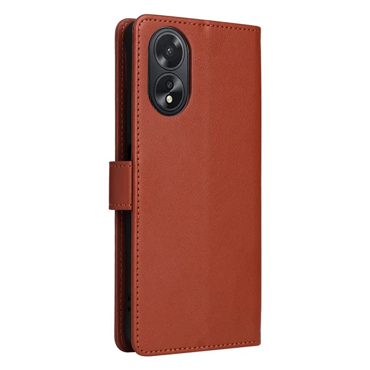 For Oppo A38 4G Wallet Phone Case Anti-Drop PU Leather Folio Flip Cover