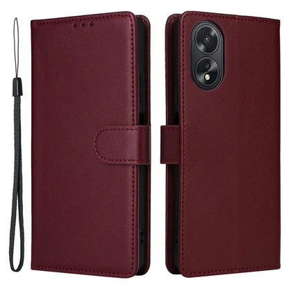 For Oppo A38 4G Wallet Phone Case Anti-Drop PU Leather Folio Flip Cover