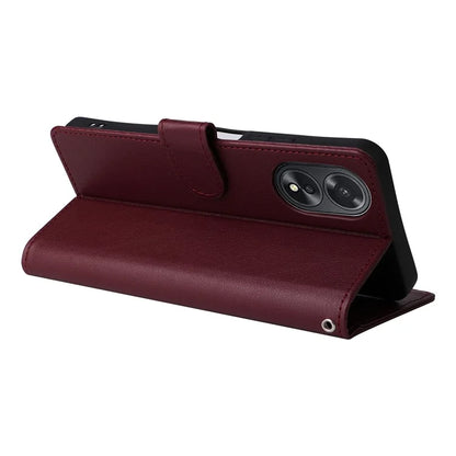 For Oppo A38 4G Wallet Phone Case Anti-Drop PU Leather Folio Flip Cover
