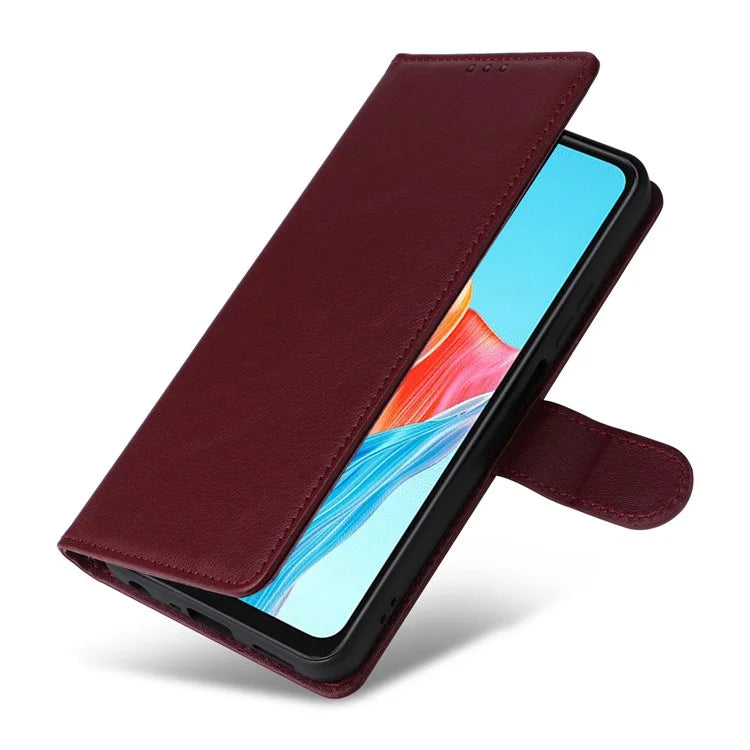 For Oppo A38 4G Wallet Phone Case Anti-Drop PU Leather Folio Flip Cover