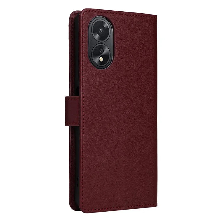 For Oppo A38 4G Wallet Phone Case Anti-Drop PU Leather Folio Flip Cover