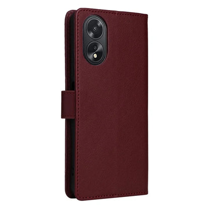 For Oppo A38 4G Wallet Phone Case Anti-Drop PU Leather Folio Flip Cover