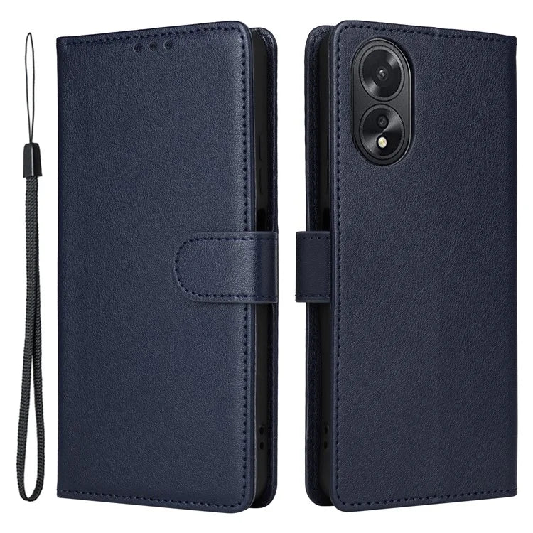 For Oppo A38 4G Wallet Phone Case Anti-Drop PU Leather Folio Flip Cover