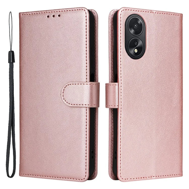 For Oppo A38 4G Wallet Phone Case Anti-Drop PU Leather Folio Flip Cover
