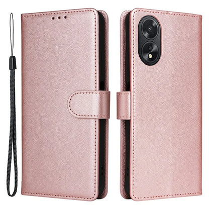 For Oppo A38 4G Wallet Phone Case Anti-Drop PU Leather Folio Flip Cover