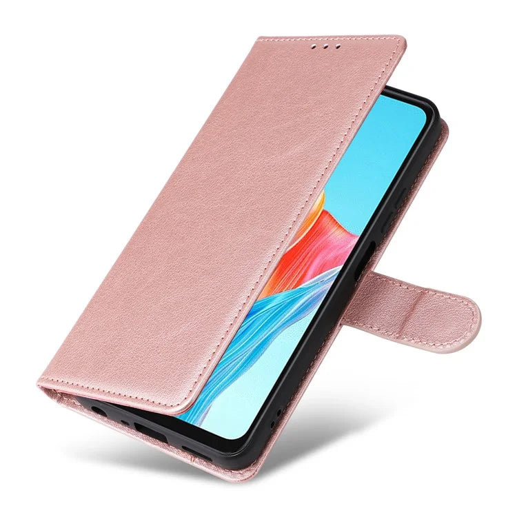 For Oppo A38 4G Wallet Phone Case Anti-Drop PU Leather Folio Flip Cover