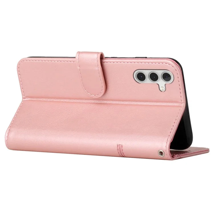 For Samsung Galaxy M15 5G / F15 5G Anti-Scratch PU Leather Phone Case Stand Cell Phone Cover