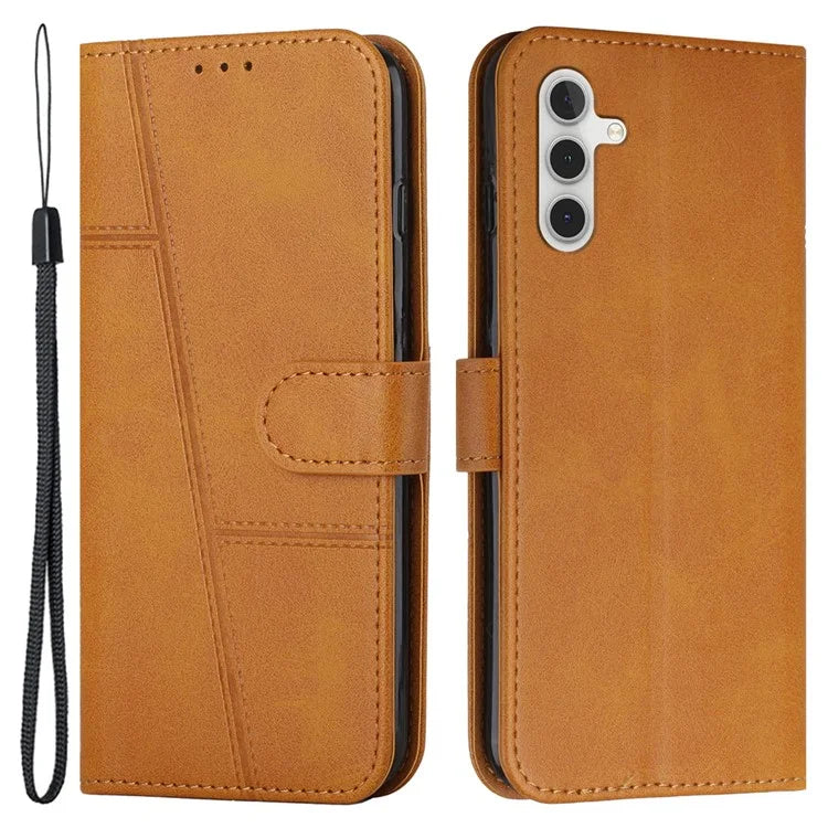 For Samsung Galaxy M15 5G / F15 5G Anti-Scratch PU Leather Phone Case Stand Cell Phone Cover
