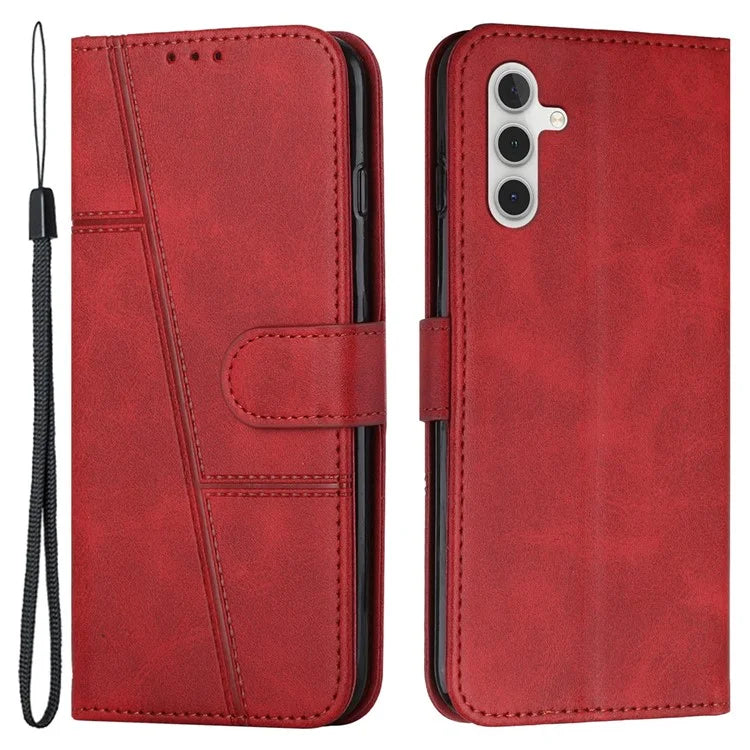 For Samsung Galaxy M15 5G / F15 5G Anti-Scratch PU Leather Phone Case Stand Cell Phone Cover
