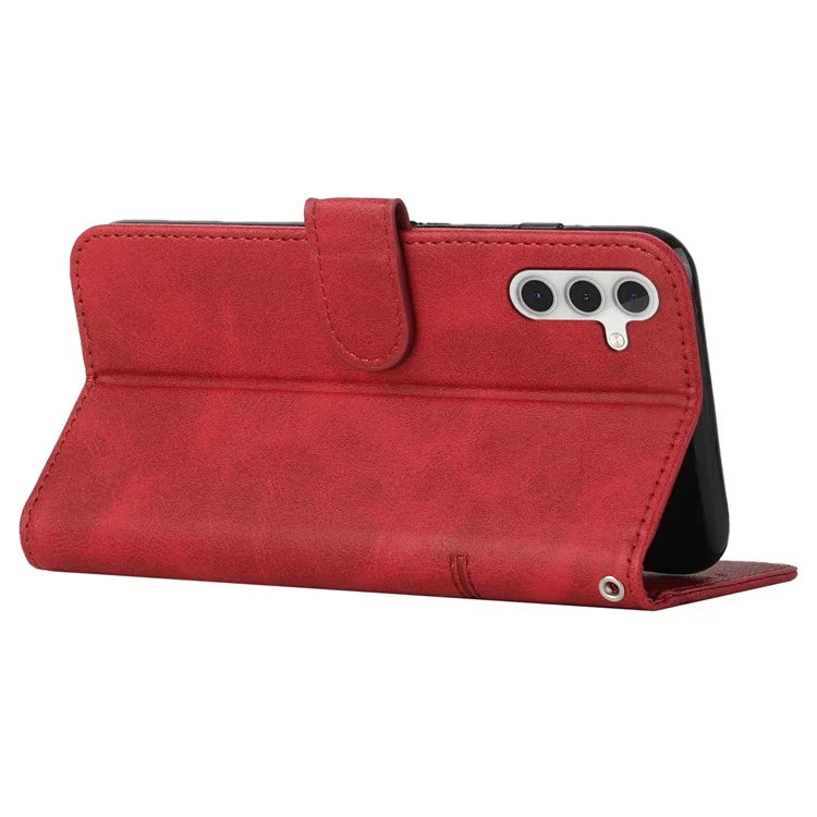 For Samsung Galaxy M15 5G / F15 5G Anti-Scratch PU Leather Phone Case Stand Cell Phone Cover