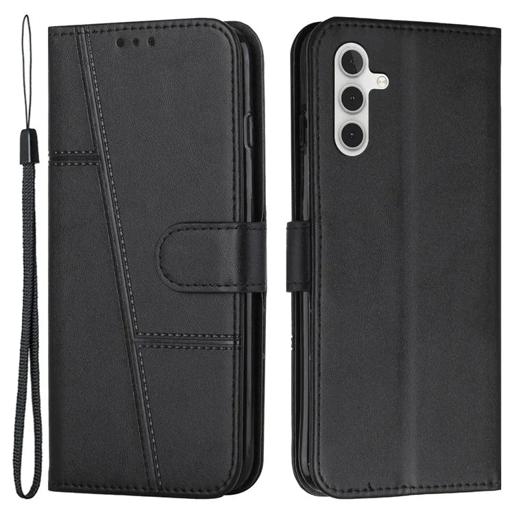 For Samsung Galaxy M15 5G / F15 5G Anti-Scratch PU Leather Phone Case Stand Cell Phone Cover