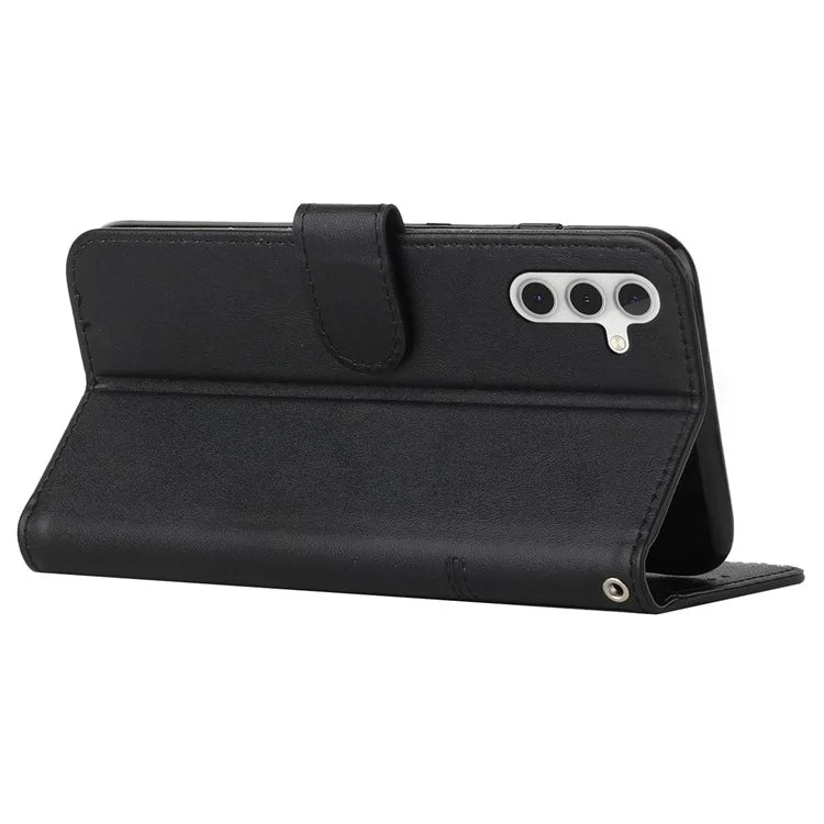 For Samsung Galaxy M15 5G / F15 5G Anti-Scratch PU Leather Phone Case Stand Cell Phone Cover