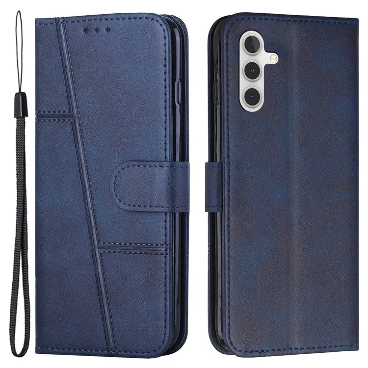 For Samsung Galaxy M15 5G / F15 5G Anti-Scratch PU Leather Phone Case Stand Cell Phone Cover