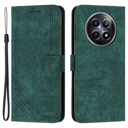 For Realme 12 5G Shockproof Cell Phone Case Imprinted PU Leather Wallet Phone Shell