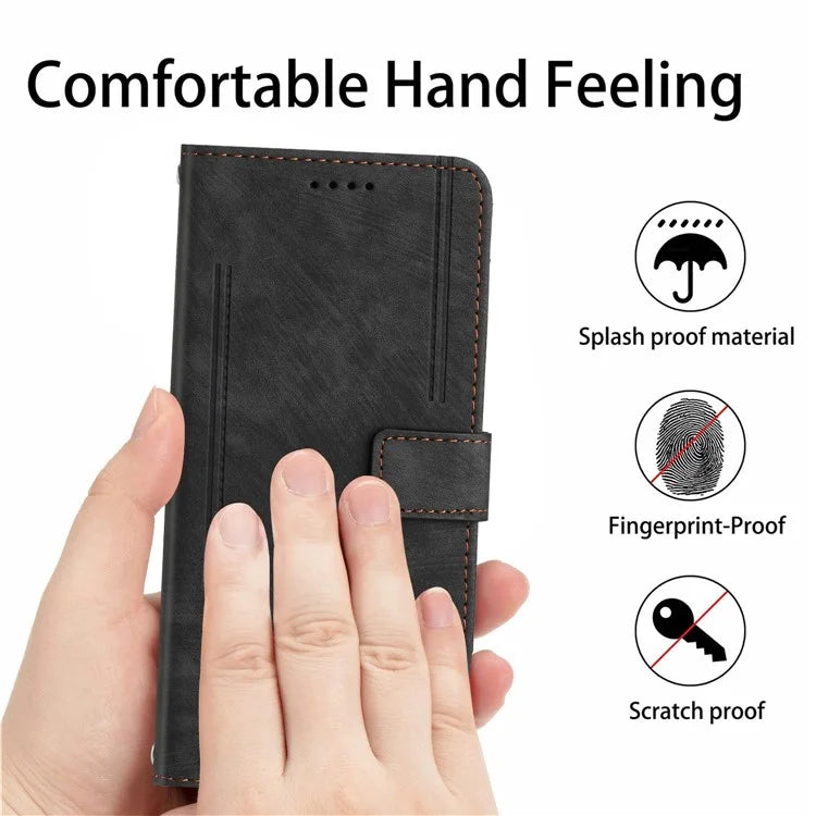 For Realme 12 5G Shockproof Cell Phone Case Imprinted PU Leather Wallet Phone Shell