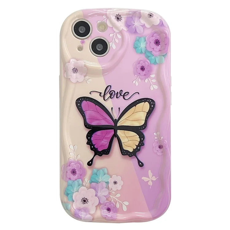 Back Case for iPhone 15 Shell Soft TPU Pattern Printing Phone Protective Cover