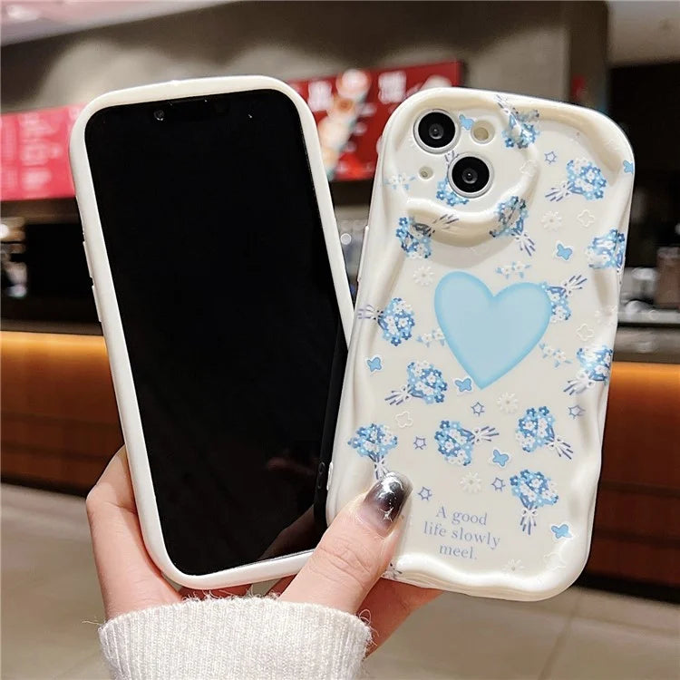 For iPhone 14 Back Case Soft TPU Pattern Printing Back Phone Cover