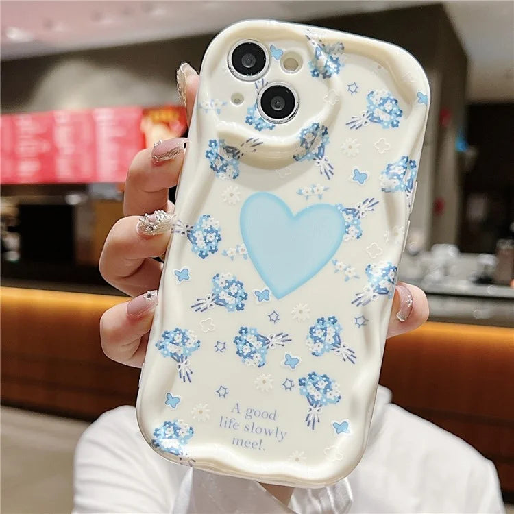 For iPhone 14 Back Case Soft TPU Pattern Printing Back Phone Cover