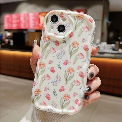 For iPhone 14 Back Case Soft TPU Pattern Printing Back Phone Cover