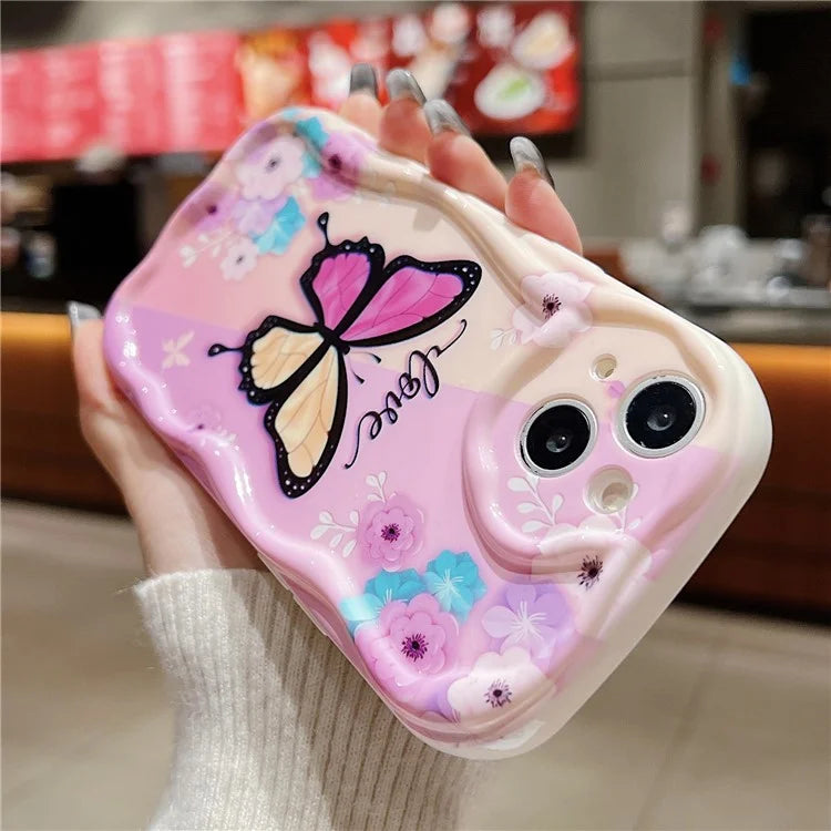 For iPhone 14 Back Case Soft TPU Pattern Printing Back Phone Cover