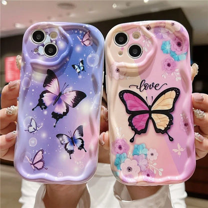 For iPhone 14 Back Case Soft TPU Pattern Printing Back Phone Cover