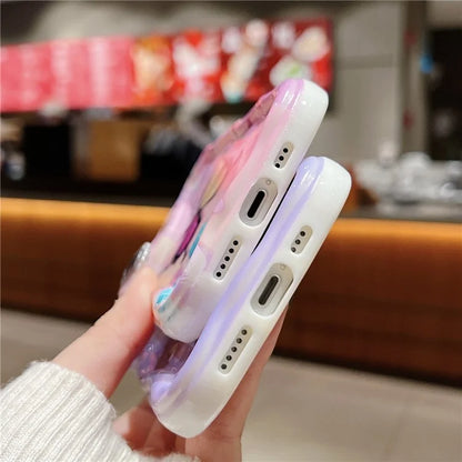 For iPhone 14 Back Case Soft TPU Pattern Printing Back Phone Cover