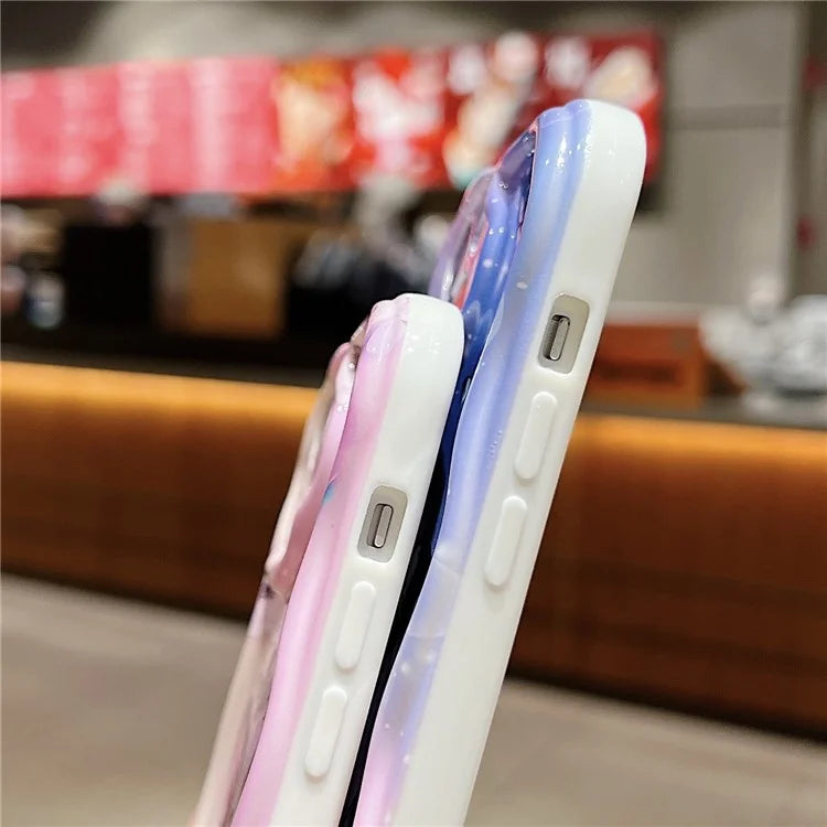 For iPhone 14 Back Case Soft TPU Pattern Printing Back Phone Cover