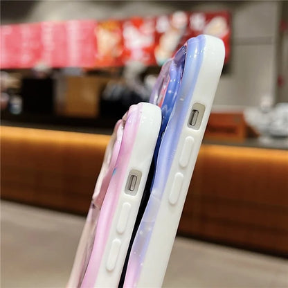 For iPhone 14 Back Case Soft TPU Pattern Printing Back Phone Cover