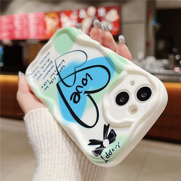 For iPhone 14 Back Case Soft TPU Pattern Printing Back Phone Cover