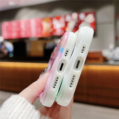 For iPhone 14 Back Case Soft TPU Pattern Printing Back Phone Cover