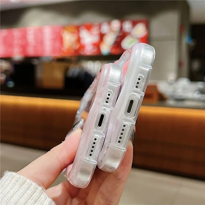 For iPhone 14 Back Case Soft TPU Pattern Printing Back Phone Cover