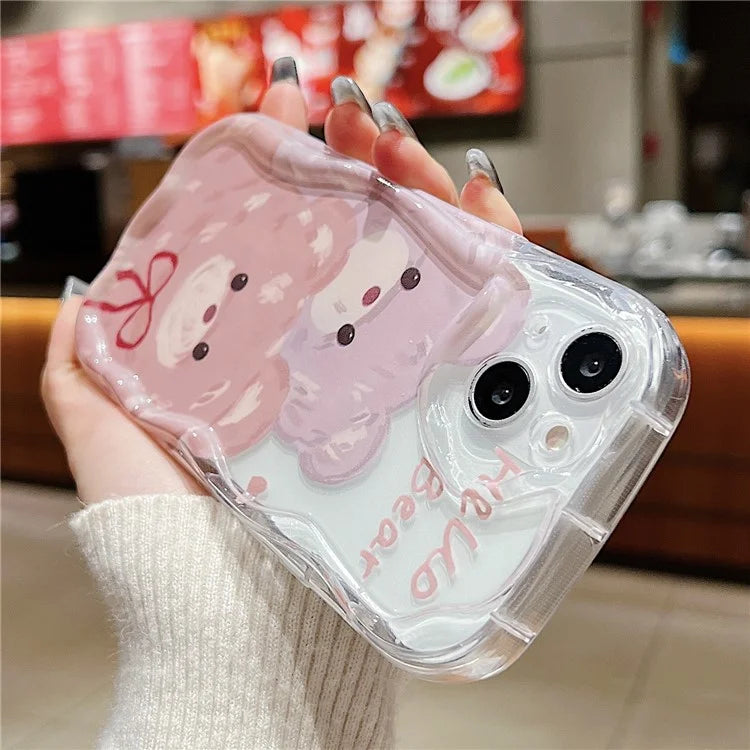 For iPhone 14 Back Case Soft TPU Pattern Printing Back Phone Cover